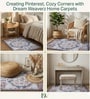 Multicolor Silk 5 X 3 Feet Abstract  Rectangle Carpet
