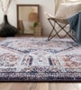 Multicolor Silk 5 X 3 Feet Abstract  Rectangle Carpet