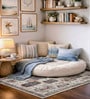 Multicolor Silk 5 X 3 Feet Abstract  Rectangle Carpet