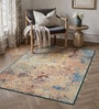 Multicolor Silk 5 X 3 Feet Abstract  Rectangle Carpet
