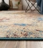 Multicolor Silk 5 X 3 Feet Abstract  Rectangle Carpet