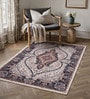 Multicolor Silk 5 X 3 Feet Abstract  Rectangle Carpet