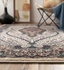 Multicolor Silk 6 X 4 Feet Abstract  Rectangle Carpet