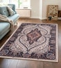 Multicolor Silk 6 X 4 Feet Abstract  Rectangle Carpet