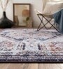 Multicolor Silk 6 X 4 Feet Abstract  Rectangle Carpet