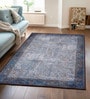 Multicolor Silk 6 X 4 Feet Abstract  Rectangle Carpet