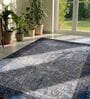 Multicolor Silk 6 X 4 Feet Abstract  Rectangle Carpet