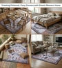 Multicolor Silk 6 X 4 Feet Abstract  Rectangle Carpet