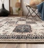 Multicolor Silk 6 X 4 Feet Abstract  Rectangle Carpet