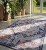 Multicolor Silk 6 X 4 Feet Abstract  Rectangle Carpet