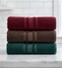Multicolor Soft Cotton 500 GSM Solid Bath Towel Pack Of 3