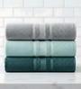 Multicolor Soft Cotton 500 GSM Solid Bath Towel Pack Of 3