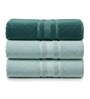 Multicolor Soft Cotton 500 GSM Solid Bath Towel Pack Of 3