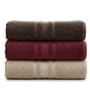 Multicolor Soft Cotton 500 GSM Solid Bath Towel Pack Of 3