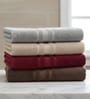Multicolor Soft Cotton 500 GSM Solid Bath Towel Pack Of 4