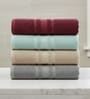 Multicolor Soft Cotton 500 GSM Solid Bath Towel Pack Of 4