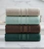 Multicolor Soft Cotton 500 GSM Solid Bath Towel Pack Of 4