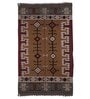 Multicolor Wool & Jute 5 ft X 8 ft Hand Woven Dhurrie