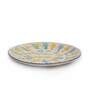 Dane 10.5 Inch White & Yellow Ceramic Dinner Plate