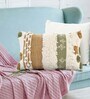 Multicolor Woven Cotton 12 x 20 Inches Cushion Cover