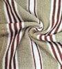Brown 100 % Cotton Patterned 220 GSM Bath Towels (set of 3)