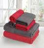 Multicolor 100 % Cotton Solid 370 GSM Towel Set (Set of 6) Aquacado Collection