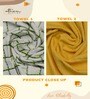 Multicolor 100% Cotton Patterned 220 GSM Bath Towels (set of 2)