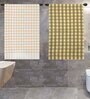 Multicolor 100% Cotton Patterned 220 GSM Bath Towels (set of 2)
