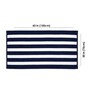 Blue and White 100% Cotton Striped 550 GSM Big Turkish Beach Towel
