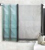 Multicolor 100% Cotton Solid 220 GSM Towels (Set of 2)