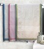 Multicolor 100% Cotton Solid 220 GSM Towels (set of 3)