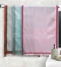 Multicolor 100% Cotton Solid 220 GSM Towels (set of 3)