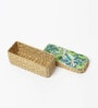 Green Seagrass Solid 10.24 x 4.72 Inches Storage Basket