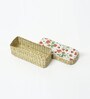 Red & White Seagrass Solid 10.24 x 4.72 Inches Storage Basket