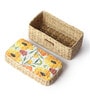 Multicolor  Seagrass Solid 10.24 x 5.91 Inches Storage Basket