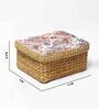 Multicolor Seagrass Solid 11.02 x 9.1 Inches Storage Basket