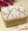 Multicolor  Seagrass Solid 11.02 x 9.1 Inches Storage Basket