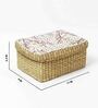 Multicolor  Seagrass Solid 11.02 x 9.1 Inches Storage Basket