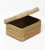 Multicolor Seagrass Solid 11.02 x 9.1 Inches Storage Basket