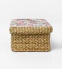 Multicolor Seagrass Solid 11.02 x 9.1 Inches Storage Basket