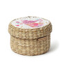 Multicolor  Seagrass Solid 7.48 x 7.48 Inches Storage Basket
