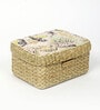 Multicolor Seagrass Solid 9.45 x 7.09 Inches Storage Basket