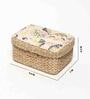 Multicolor Seagrass Solid 9.45 x 7.09 Inches Storage Basket