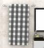 Grey Patterned 210 GSM Cotton Bath Towels (Set of 2)