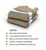 Set of 2 Grey 100% Cotton Bath Towel
