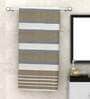 Set of 2 Grey 100% Cotton Bath Towel