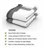 White Waffle Border  210 GSM 100% Cotton Bath Towel (Set of 2)