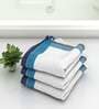 White Waffle Border  210 GSM 100% Cotton Bath Towel (Set of 3)
