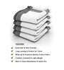 White Waffle Border  210 GSM 100% Cotton Bath Towel (Set of 4)