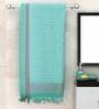 Green Waffle Border  210 GSM 100% Cotton Bath Towel (Set of 5)